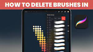 How to delete brushes in procreate